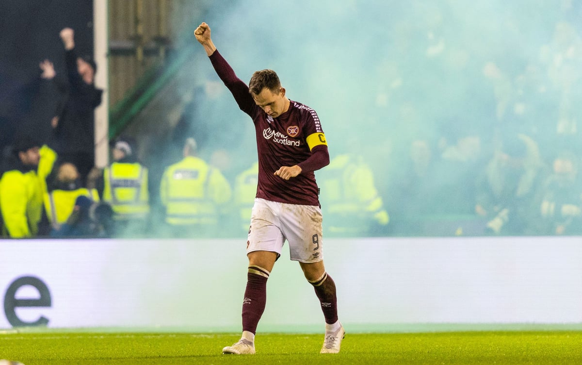 Lawrence Shankland reveals how coins thrown by Hibs fans forced him to  U-turn on his Hearts celebrations