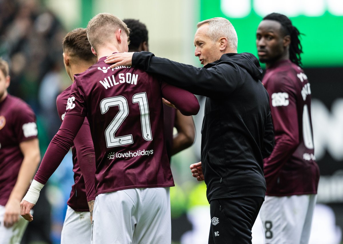 Neil Critchley reveals Hearts' plans for James Wilson's contract after  euphoric Hibs equaliser